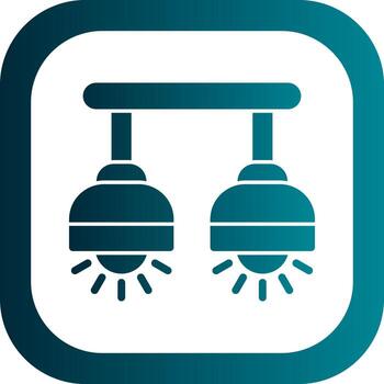 diseño de icono de vector de lámpara de techo