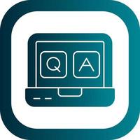 QA Vector Icon Design