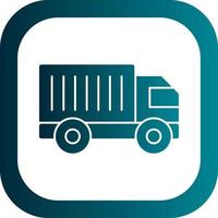 Cargo Truck Vector Icon Design