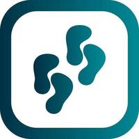 Footprint Vector Icon Design