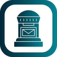 Postbox Vector Icon Design