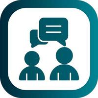 Conversation Vector Icon Design