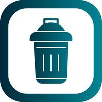 Dustbin Vector Icon Design