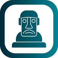 diseño de icono de vector moai