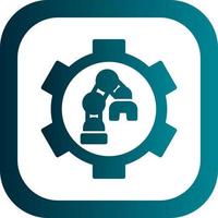 Robot Arm Vector Icon Design