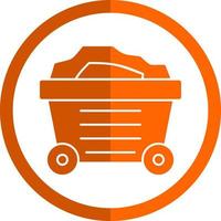 Mining Cart Vector Icon Design