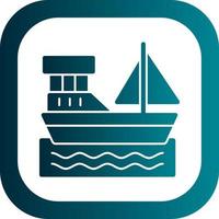 Boat Vector Icon Design