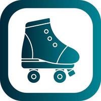 Roller Skate Vector Icon Design