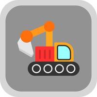 Excavator Vector Icon Design