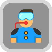 Diver Vector Icon Design