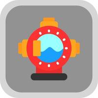 Diving Helmet Vector Icon Design