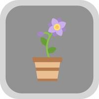 Flower Pot Vector Icon Design