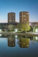 urban architecture reflection background photo