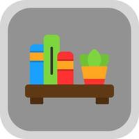 Book Shelf Vector Icon Design