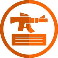 Knocked Out Vector Icon Design