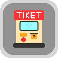 Ticket Machine Vector Icon Design