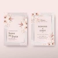 Floral Wedding Card vector