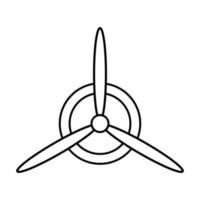 propeller of airplane icon vector for graphic design, logo, website, social media, mobile app, ui illustration