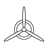 propeller of airplane icon vector for graphic design, logo, website, social media, mobile app, ui illustration