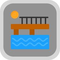 diseño de icono de vector de muelle