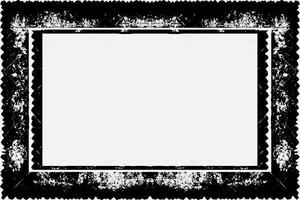 square frame with Grunge black ink ornament around the edges, white background in vector EPS format B