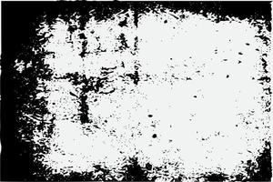 square frame with Grunge black ink ornament around the edges, white background in vector EPS format.