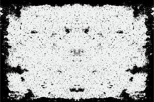 square frame with Grunge black ink ornament around the edges, white background in vector EPS format.