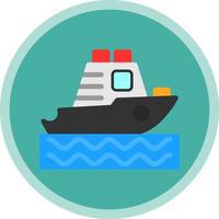 Yatch Vector Icon Design