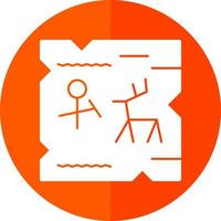 Cave Painting Vector Icon Design