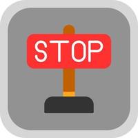 Stop Vector Icon Design