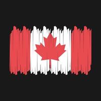 vector de pincel de bandera de canadá