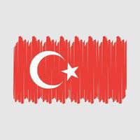 Turkey Flag Brush Vector