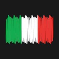 Italy Flag Brush Vector