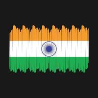 vector de pincel de bandera india