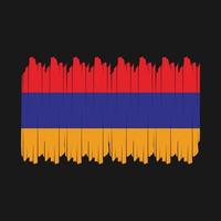 vector de pincel de bandera de armenia