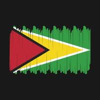 Guyana Flag Brush Vector