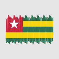 Togo Flag Brush Vector