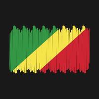 Congo Flag Brush Vector