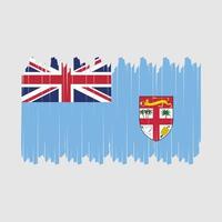 Fiji Flag Brush Vector