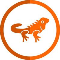 diseño de icono de vector de iguana