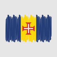 Madeira Flag Brush Vector