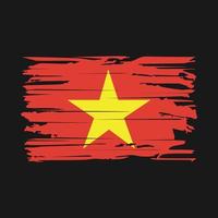 vector de pincel de bandera de vietnam