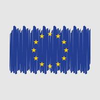 European Flag Brush Vector