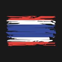 Thailand Flag Brush Vector