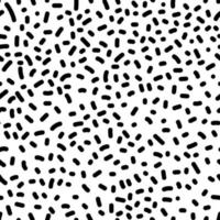 Seamless pattern with abstract black and white spots on white background. vector