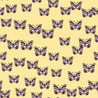 Seamless pattern with stylized butterflies. vector