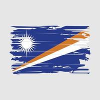 Marshall Islands Flag Brush Vector