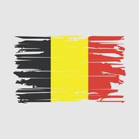 vector de pincel de bandera de bélgica