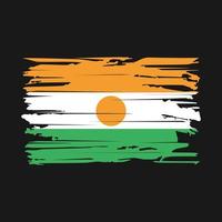 Niger Flag Brush Vector