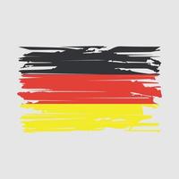 vector de pincel de bandera de alemania